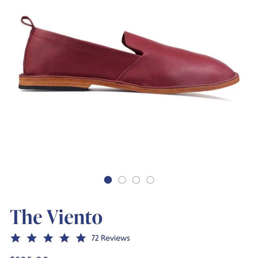 Adelente “The Viento” Pomegranate Leather Loafers - Picture 5 of 5
